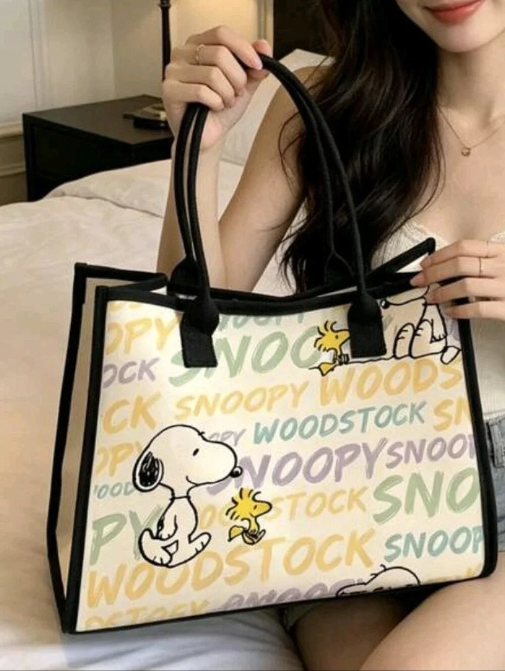 Snoopy Canvas Tote Bag